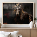 Abstract Black Horse Canvas Print for Farmhouse Wall Art | by MyGreatCanvas | Canvas Wall Art Prints | Photo Prints & Wall Decor