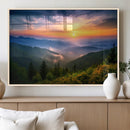 Majestic Mountain Sunrise Print | Landscape Wall Art |