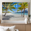 Blue Beach and Sea Wall Art Canvas Print by MyGreatCanvas | Canvas Wall Art Prints | Photo Prints & Wall Decor