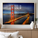 Large Wall Art San Francisco Canvas Print - Wonderful Golden