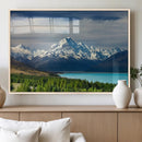 Mount Cook and Lake Pukaki Canvas Wall Art Print – Majestic by MyGreatCanvas | Canvas Wall Art Prints | Photo Prints & Wall Decor