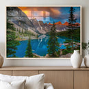 Canadian Rockies Moraine Lake Wall Art Canvas Print, Pine