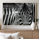 Zebra Wall Art – Zebra Close Up Wall Art – Framed Black by MyGreatCanvas | Canvas Wall Art Prints | Photo Prints & Wall Decor