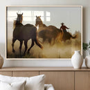 Horses and Cowboys Wall Art Canvas Print by MyGreatCanvas | Canvas Wall Art Prints | Photo Prints & Wall Decor
