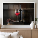 Red Wine and Bottle Canvas Print