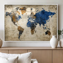World Map Canvas Print – Detailed Map of the World Wall Art by MyGreatCanvas | Canvas Wall Art Prints | Photo Prints & Wall Decor