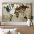 World Map Canvas Print – Detailed Map of the World Wall Art by MyGreatCanvas | Canvas Wall Art Prints | Photo Prints & Wall Decor