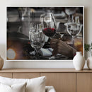 Red Wine and Glass Canvas Print by MyGreatCanvas | Canvas Wall Art Prints | Photo Prints & Wall Decor