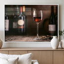 Red Wine and Bottle Canvas Print by MyGreatCanvas | Canvas Wall Art Prints | Photo Prints & Wall Decor