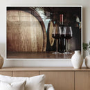 Wine and Barrel Wall Art Canvas Print by MyGreatCanvas | Canvas Wall Art Prints | Photo Prints & Wall Decor
