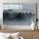 Autumn and Misty Trees in the Forest Wall Art Canvas Print, by MyGreatCanvas | Canvas Wall Art Prints | Photo Prints & Wall Decor