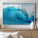 Big Ocean Surfing Wave Wall Art Canvas Print