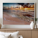 Sunset on Ocean Wall Art Canvas Print by MyGreatCanvas | Canvas Wall Art Prints | Photo Prints & Wall Decor