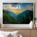 Green Forest Wall Art Canvas Print