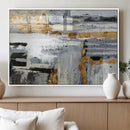 Abstract Painting Canvas Wall Art Print Paint Drip Art Brush