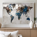 World Map Canvas Print – Framed Travel Map Wall Art for by MyGreatCanvas | Canvas Wall Art Prints | Photo Prints & Wall Decor