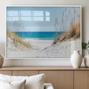 Serene Coastal Dune Path with Ocean View, 3-Panel Beach