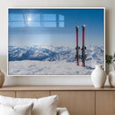 Ski Season Snow Wall Art Canvas Print