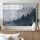 Foggy Pine Forest Wall Art Canvas Print by MyGreatCanvas | Canvas Wall Art Prints | Photo Prints & Wall Decor