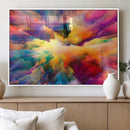 Blazing Vibrant Colors Cloud Wall Art Canvas Print