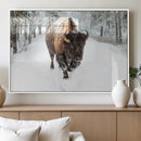 Bison Wall Art Canvas Print For Farmhouse, Animal Canvas by MyGreatCanvas | Canvas Wall Art Prints | Photo Prints & Wall Decor