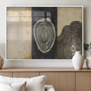 Tree Rings Canvas Wall Art Print – Minimalist Natural