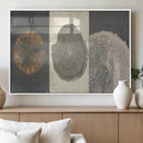 Boho Tree Ring Wall Art, Modern Minimalist Wood Grain