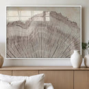 Tree Ring Wall Art Triptych, Rustic Wood Ring Canvas Print,