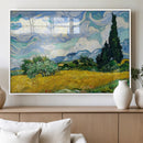 Wheatfield With Cypresses By Van Gogh Painting Wall Art