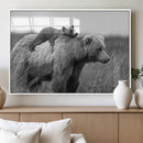 Bear and Cub Wall Art Canvas | 399 Bear Cub