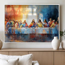 Abstract Watercolor The Last Supper Wall Art
