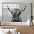 Farmhouse Longhorn Wall Art Canvas Print, Longhorn Texas by MyGreatCanvas | Canvas Wall Art Prints | Photo Prints & Wall Decor