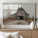 Farmhouse Rustic Barn Wall Art Canvas Print – Framed and