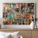 Abstract Art Collage Wall Art Canvas Print – Framed, Ready