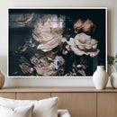 Pink Peonies Flowers Large Canvas Art Print