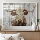 Rustic Longhorn Bull Wall Art Canvas Set – Western-Inspired by MyGreatCanvas | Canvas Wall Art Prints | Photo Prints & Wall Decor