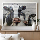 Vintage Baby and Mom Cattle Wall Art Canvas Print by MyGreatCanvas | Canvas Wall Art Prints | Photo Prints & Wall Decor