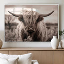 Scottish Cow Longhorn Wall Art Canvas Print by MyGreatCanvas | Canvas Wall Art Prints | Photo Prints & Wall Decor