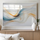 Decorative Turquoise Abstract Wave Wall Art Canvas Print by MyGreatCanvas | Canvas Wall Art Prints | Photo Prints & Wall Decor