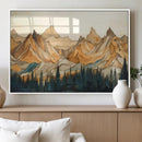 Rustic Wood Mountain Wall Art Print | Triptych Giclee Print by MyGreatCanvas | Canvas Wall Art Prints | Photo Prints & Wall Decor