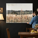 Rustic Field Landscape Wall Art Print, Giclee Canvas Wall
