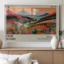 Yayoi Kusama Landscape Canvas Print, Vibrant Floral Mountain by MyGreatCanvas | Canvas Wall Art Prints | Photo Prints & Wall Decor