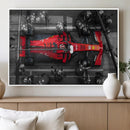 Ferrari Pit Stop Canvas Wall Art – Precision and Speed