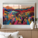 YAYOI KUSAMA Abstract Print - Landscape Canvas Wall Art