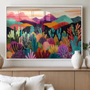 Abstract Kusama Print - Landscape Canvas Wall Art Print -