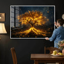 Golden Tree of Life Canvas Wall Art Print - Majestic Glowing by MyGreatCanvas | Canvas Wall Art Prints | Photo Prints & Wall Decor