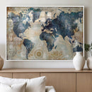 World Map Canvas Print – Framed Wall Art for Couples, by MyGreatCanvas | Canvas Wall Art Prints | Photo Prints & Wall Decor