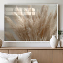 Pampas Grass Canvas Wall Art - Elegant Neutral Decor for