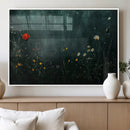 Wildflower Field Framed Wall Art, Vintage Botanical