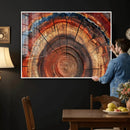 Abstract Tree Ring Art, Colorful Tree Ring Wall Decor, by MyGreatCanvas | Canvas Wall Art Prints | Photo Prints & Wall Decor